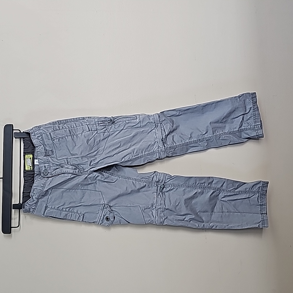 Old navy cargo pants unzipped to shorts